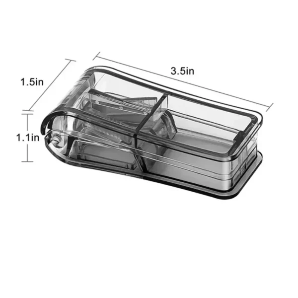 Portable Pill Cutter Split Medication Storage Tablet Cutter Cutting Slicer Home Pill Box Dispenser Pill Box Personal Health Care 6