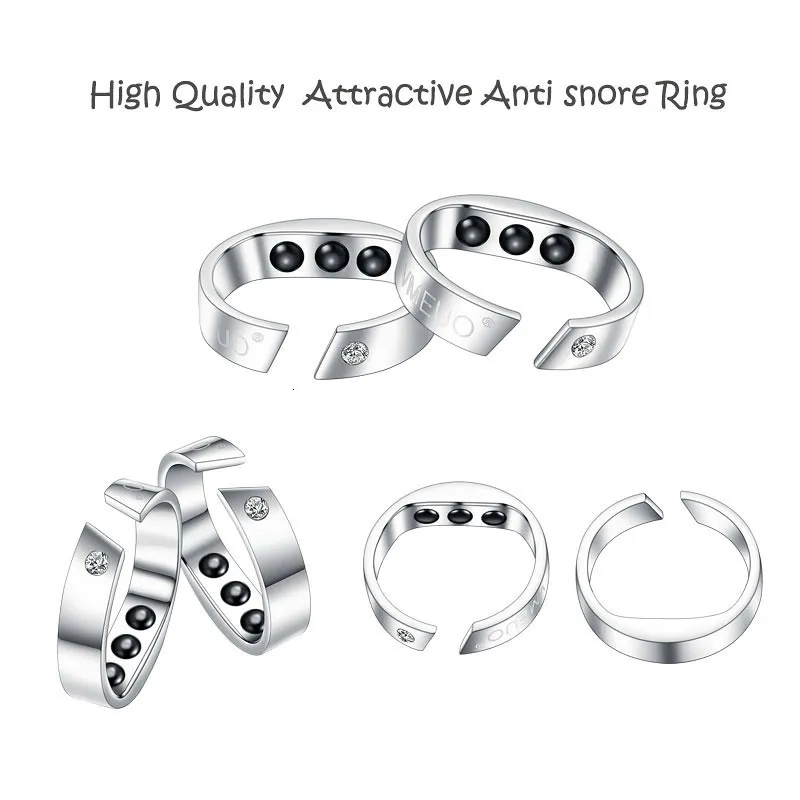 Anti Snore sleep Ring Magnetic Therapy Acupressure Treatment Against Snoring Device Snore stop Stopper Finger Ring Sleeping Aid 2