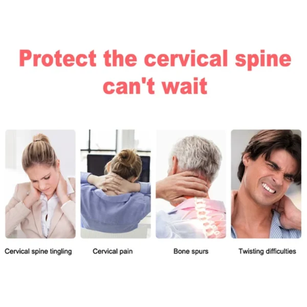 Tcare 1 PC Health Care Neck Support Massager Tourmaline Self-heating Neck Belt Protection Spontaneous Heating Belt Body Massager 6