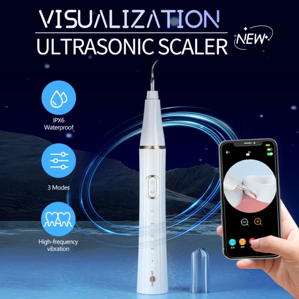 Ultrasonic Dental Scaler For Teeth Tartar Stain Calculus Remover Electric Sonic Teeth Plaque Cleaner Personal Care Appliances 5