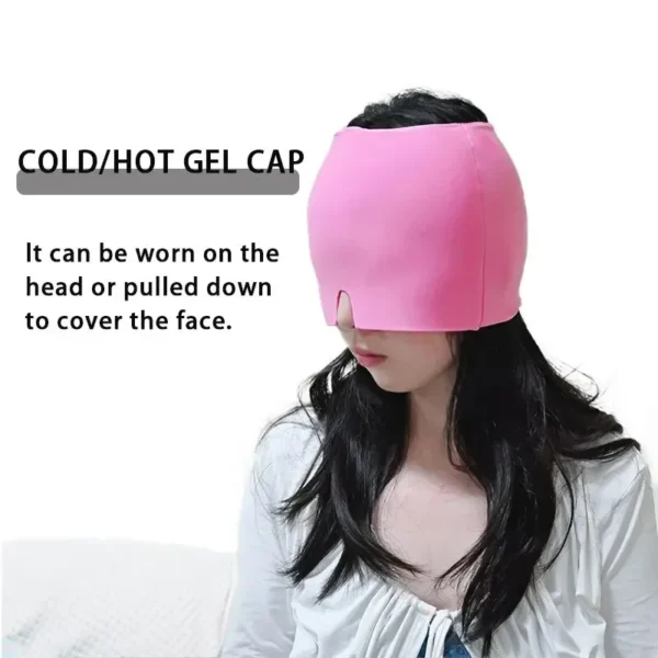 Gel Cold Hot Head Ice Cap Head Wrap Face Mask Head Massage Sleep Eye Mask Health Care Tool 5