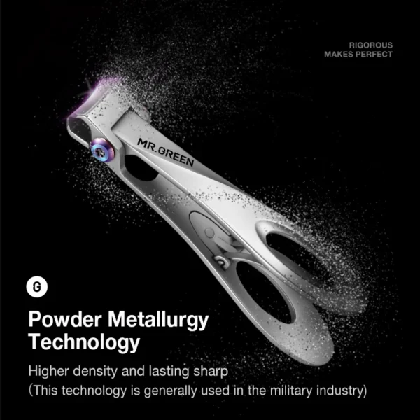 MR.GREEN Nail Clippers Wide Jaw Opening Stainless Steel Fingernail Clipper Thick Hard Toenail Cutter Manicure Scissors tools 3