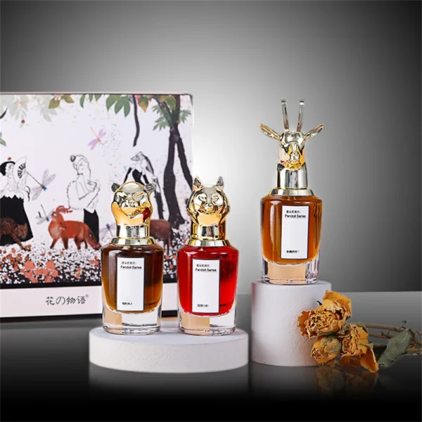 Gift Box Three Piece Lasting Fragrance Women Body Spray Perfume Essential Oil Scent Pheromone Eau De Parfum Cologne Men Toilette 4
