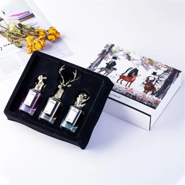 Gift Box Three Piece Lasting Fragrance Women Body Spray Perfume Essential Oil Scent Pheromone Eau De Parfum Cologne Men Toilette 5