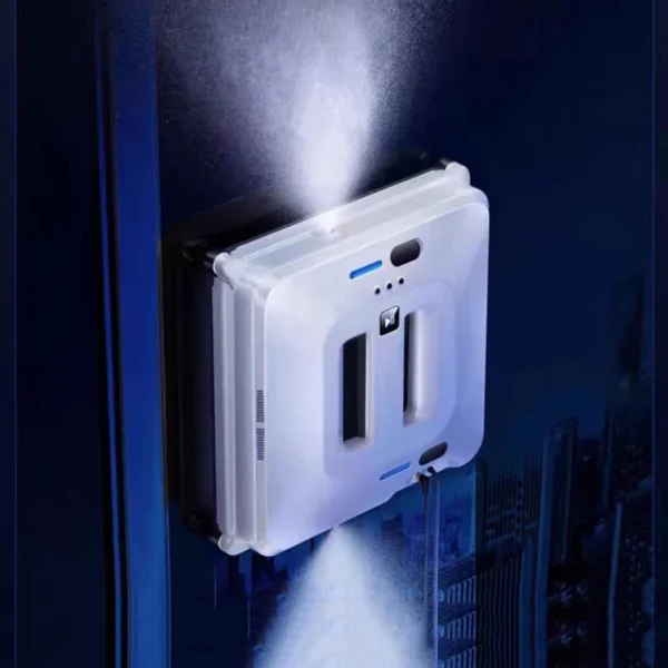 Robot Window Cleaner With Sprayer Home Appliance Smart Remote Controls Square High Suction For Window Wall Washing Water Spray 3