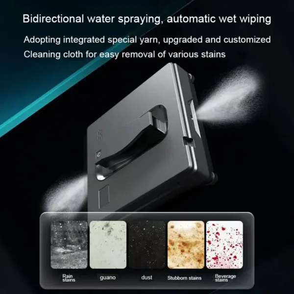 atomizing Window Cleaning Robot High Suction Electric Window Cleaner Robot Anti-falling Remote Control Robot Vacuum Cleaner 4