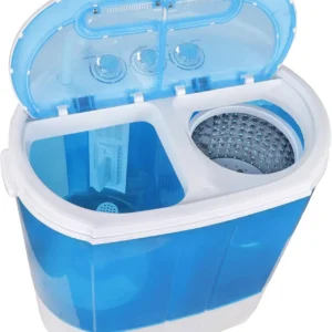 Portable Washer Compact Twin Tub 9.9 LB Mini Top Load Washing Machine Washer/Spinner w/ 6.57 FT Inlet Hose 1